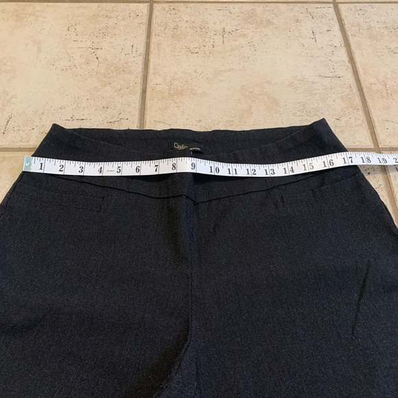 Dalia Black Cropped Trouser Pants - Size 14W - Picture 2 of 6